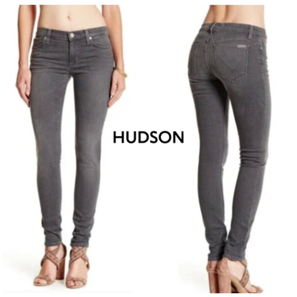 Hudson Krista Super Skinny Gray Jean Size 29 - NWOT